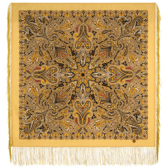 Authentic Russian Pavlov Possad wool scarf shawl … - image 2