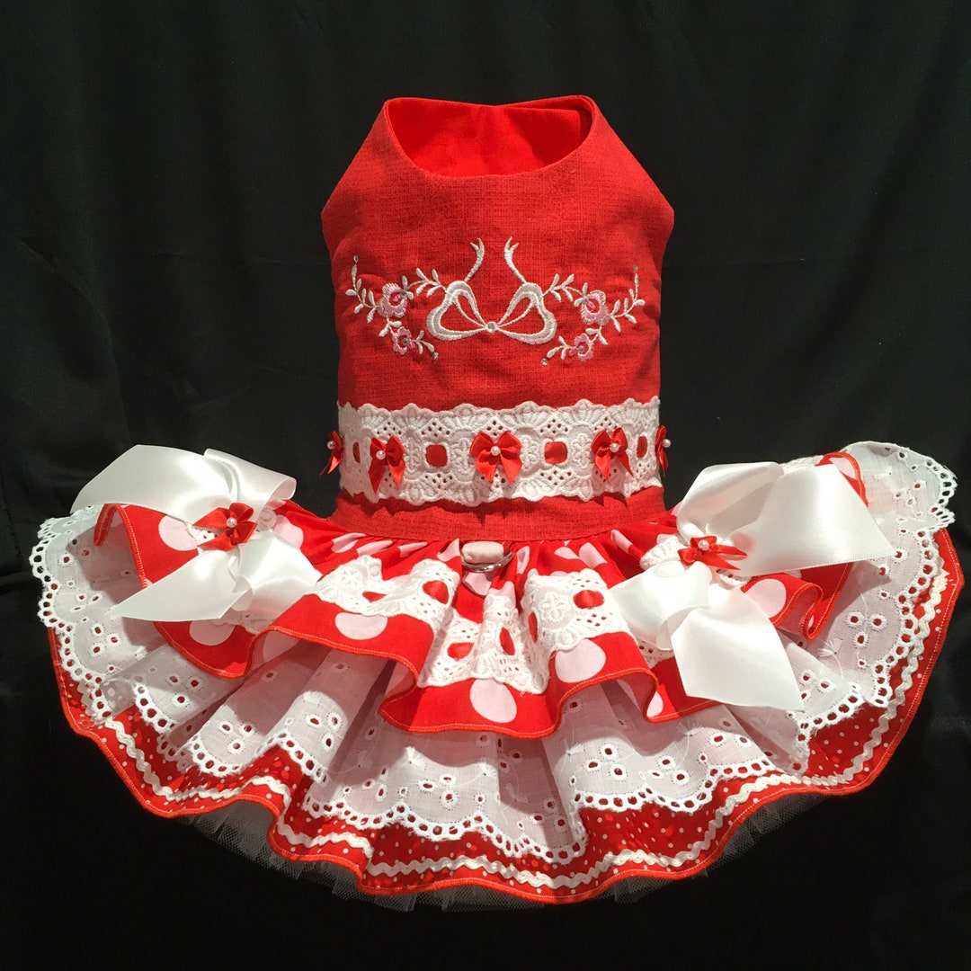 Elegant Red Dog Dress By Little Paws Boutique Etsy elegant-red-dog-dress-by-little-paws-boutique-etsy