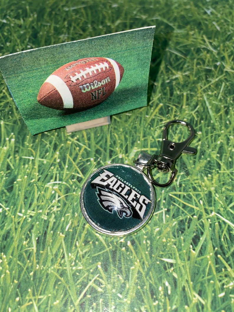 Football Keychain Silvergiftnfl NY Jets Dallas Cowboys Etsy