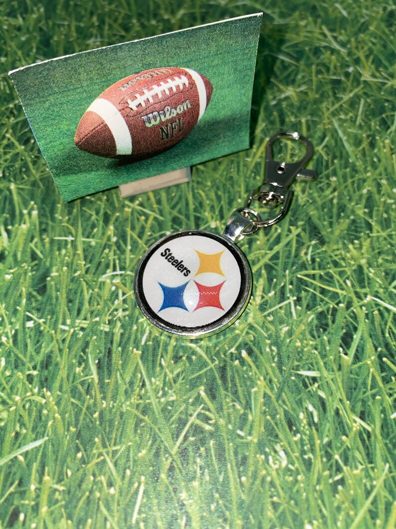 Football Keychain Silvergiftnfl NY Jets Dallas Cowboys Etsy