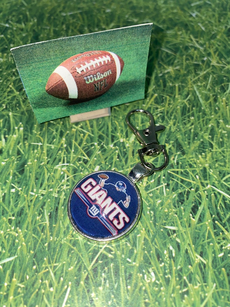 Football Keychain Silvergiftnfl NY Jets Dallas Cowboys Etsy