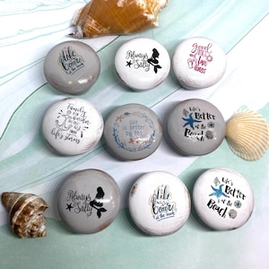 Coastal Knobs, Dresser,Cabinet knob,Bedroom Decor, Kitchen cabinet, Coastal, Mermaid, Anchor, Beach, Salt life, Sea, Furniture knobs