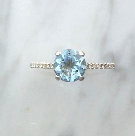 Affordable 2024 aquamarine rings