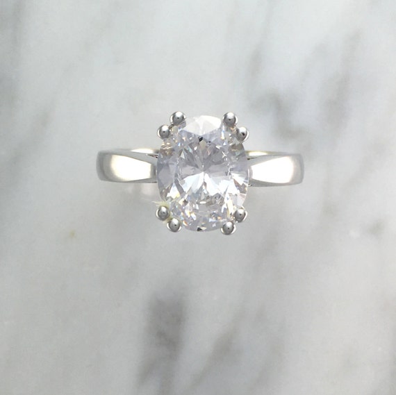8 prong sale oval engagement ring
