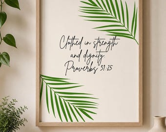 Scripture Wall Art | Neutral Bible Verse Decor (Instant Download)