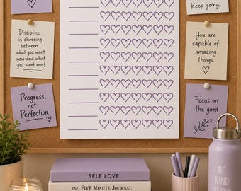 Printable Habit Tracker | Daily Habit Checklist PDF | Weekly Habit Tracker | Goal Planner | Productivity Printable | Instant Download