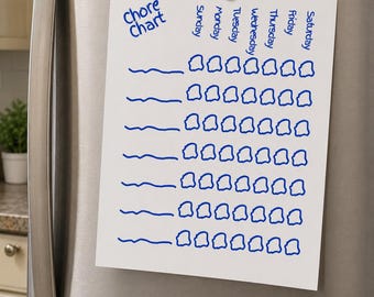 Printable Kids Chore Chart | Editable Chore Chart for Kids | Daily & Weekly Routine Chart | Reward Chart | Instant Download PDF