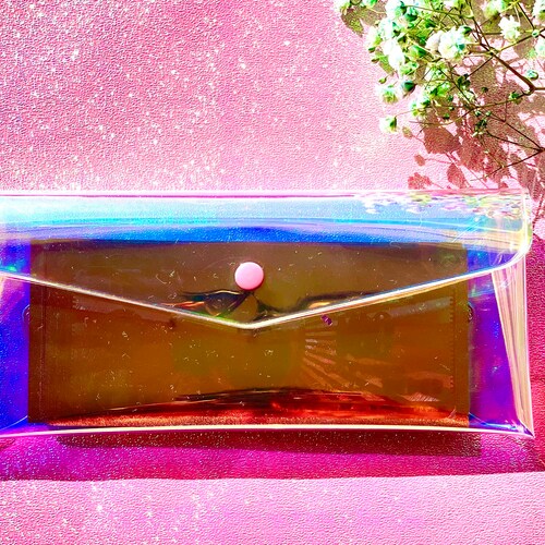 Holographic Money Bag Bank Bag Cash Envelope Etsy