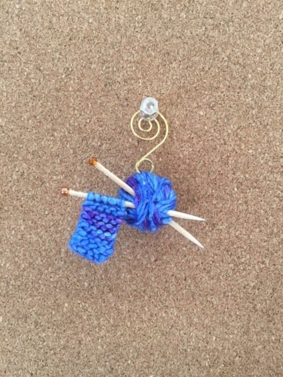 Knitted Christmas Ornament Work in Progress Etsy
