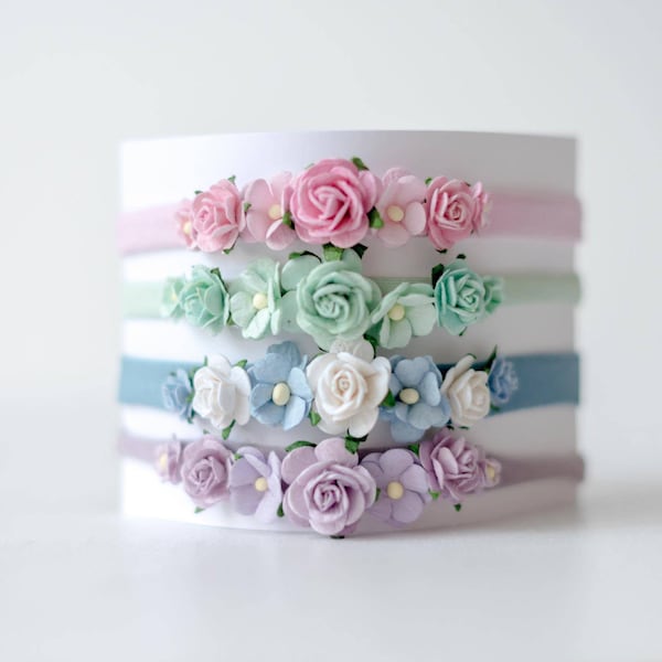 Baby Flower Headband Etsy