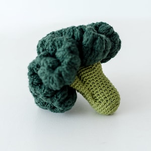 Large crochet broccoli - dinette - merchant - kitchen accessory for children - imitation games