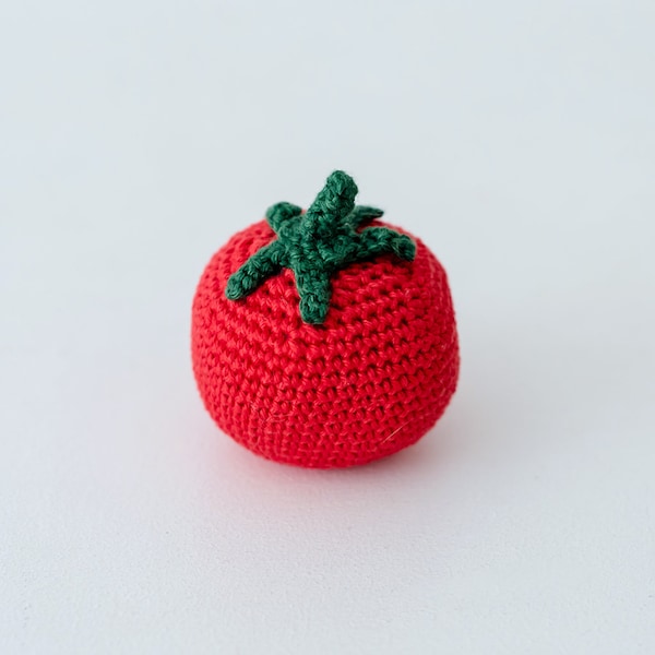 Tomate - légumes au crochet - dînette - marchande- accessoire de cuisine pour enfants - jeux d'imitation