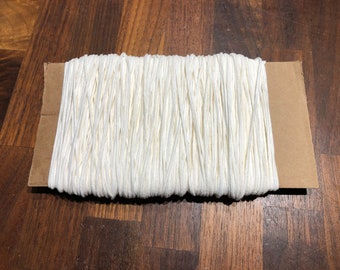 Square Braid Cotton Candle Wicks For Beeswax Candles (Free US Shipping), Available in #2/0, #1/0, & #2 Sizes, Taper and Pillar Candle Wick,