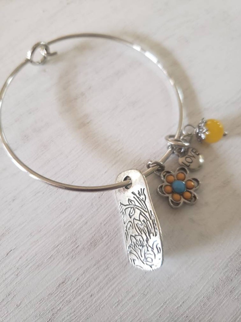 Passion /& Flowers Charm Bangle