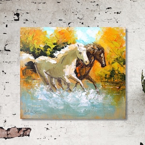 Horse Wall Art, Canvas Print, Housewarming Gift, Painting Print, Fine Art Print, Bedroom Wall Decor, Animal Art Print, Horse Artwork, Gift