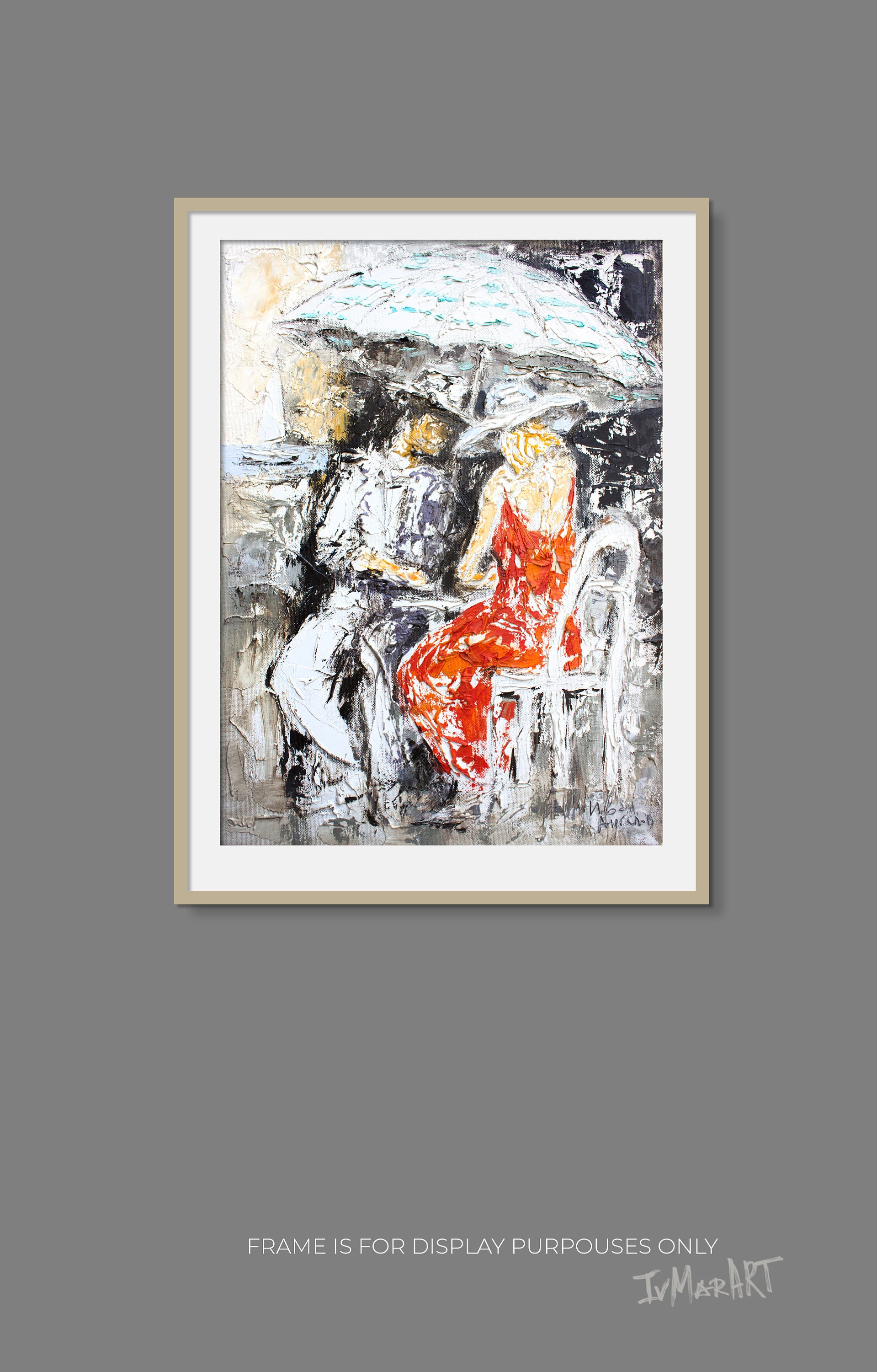 Couple Wall Art Man Woman Print Valentines Gift Umbrella - Etsy