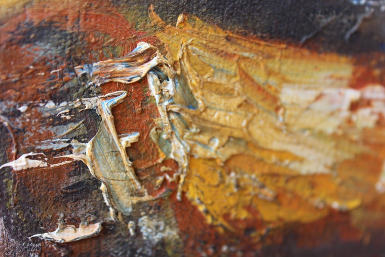 Original Impasto Oil Painting on Canvas, Palette Knife Painting, Modern ...