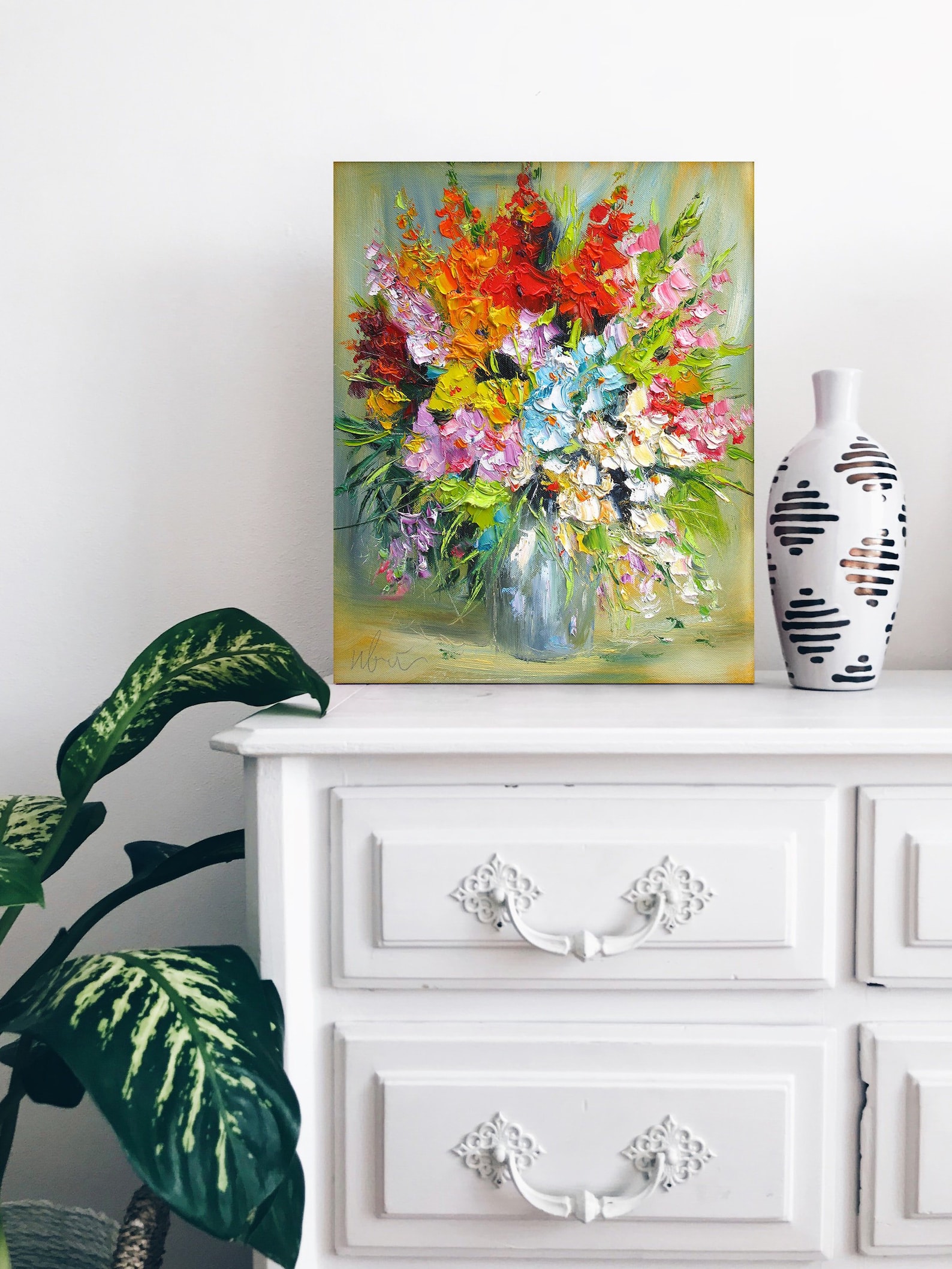Flora Canvas 16x20 3/4 depth