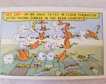 Humorous Budget Cut 1950/'s Petley Laff Card Vintage Funny Post Card Mid Century Greeting Unused No Postmark Artist Bob Petley Arizona