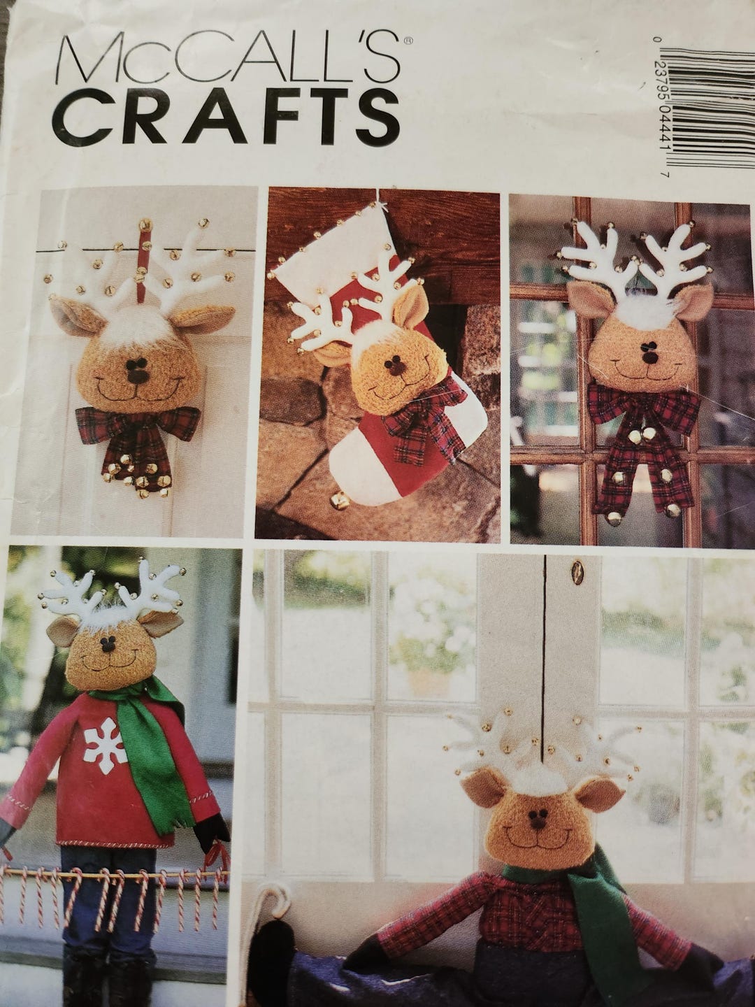 Mccall's Christmas Craft Pattern P444: Reindeer Greeter & Holiday Decor ...