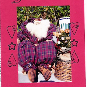 Sitting Santa Goody Bag Sewing Pattern 19 Inch Craft