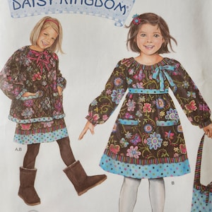 Daisy Kingdom Dress, Jacket, and Bag Sewing Pattern Simplicity 2348 Girls Size 5, 6, 7, and 8 Factory Folded Unused