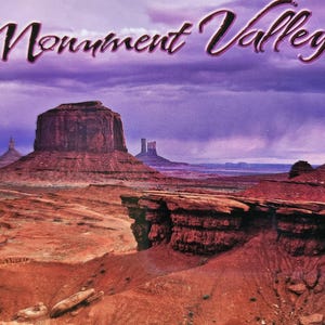 Arizona Utah Monument Valley Real Photo Postcard Unused