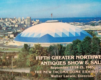 Tacoma, Washington Greater Northwest Antique Show Dome September 1985 Real Photo Postcard Unused