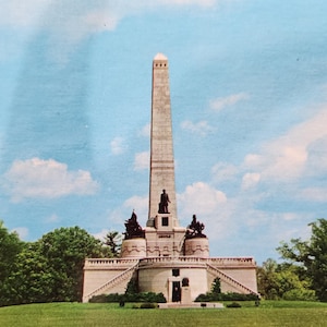 Springfield, Illinois Abraham Lincoln Tomb Real Photo Postcard Unused