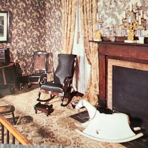Springfield, Illinois Abraham Lincoln&#39;s Home Sitting Room Real Photo Postcard