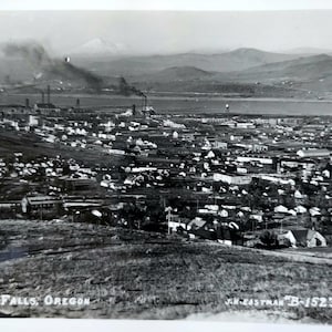 Tacoma, Washington Aerial View Harbor Black and White Postcard