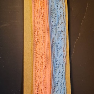 Pink Lace 56 Inch and Blue Lace 44 by 1 Inch