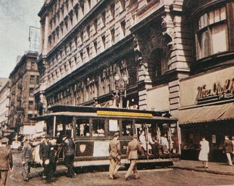 Cable Car Turntable Postcard San Francisco California Used 1947