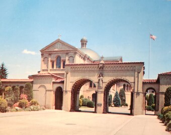 Franciscan Monastery Washington DC Real Photo Postcard Unused