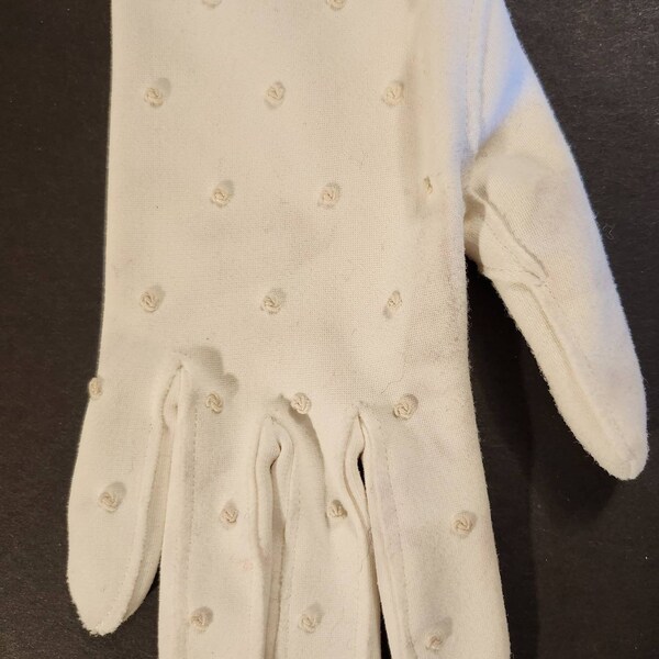 Single Wrist Length White Glove Craft Project
