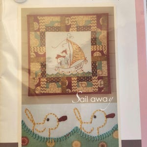 Sailboat and Duck Sewing Pattern  16 Inch