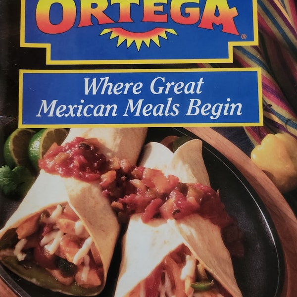 Ortega Mexican  Cooking Meal  Recipes Color Photos Recipe Pamphlet 94 Pages