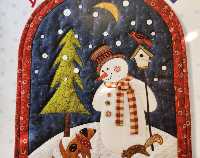 Snowman Applique Quilt Patterns Dressed to Chill See Photos for