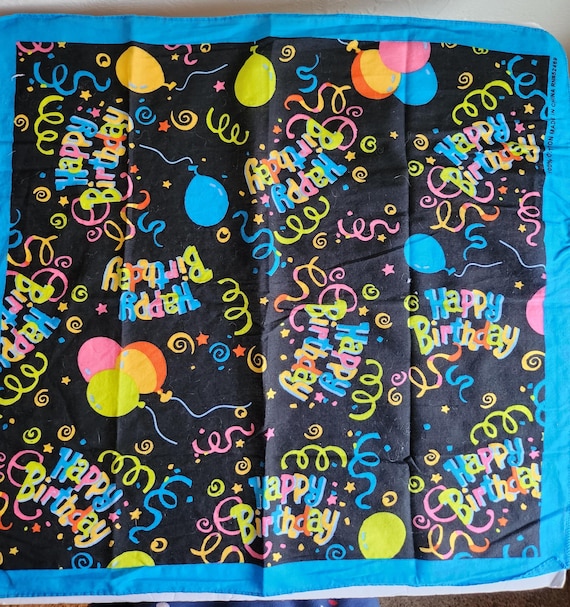 Happy Birthday Balloons Bandana 20 inch