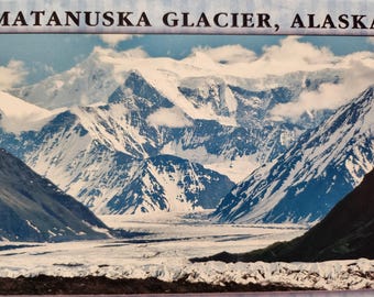 Matanuska Glacier, Alaska Postcard Unused