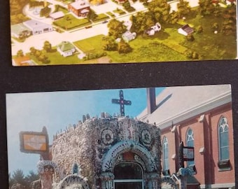 The Grotto Dickeyville, Wisconsin Two Real Photo Postcards (2) Unused