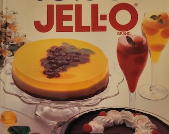 Joy's of Jello 1990s Cookbook Hardcover General Foods Color Photos 224 Pages Holidays Fun for Children Favorites Drinks