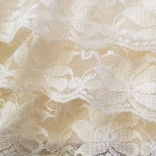Ivory Pearl Lace Hibo