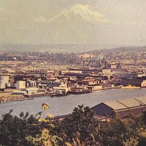 Tacoma, Washington Postcard Unused Aerial View Real Photo