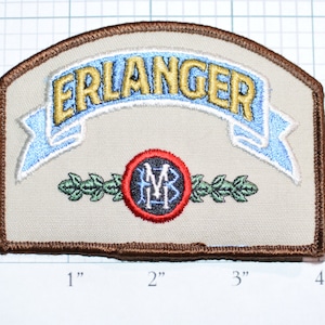 Erlanger Beer RARE Iron-on Authentic Vintage Patch Embroidered Patch Collectible Memorabilia Breweriana Jacket Patch Hat Patch Brewer e20a