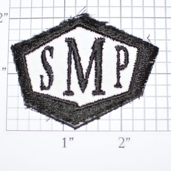 SMP Sew-on Vintage Embroidered Clothing Patch Logo for Jacket Vest Shirt Jeans Activewear Skate Skateboard Surf Surfing Surfer Active Wear