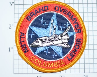 Rare STS-5 Space Shuttle Columbia Mission Patch NASA Embroidered Iron-on Patch Collectible 1982 Jacket Patch Uniform Patch e20w