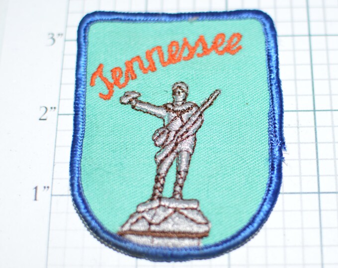 TENNESSEE Vintage Sew-on Travel Patch Souvenir Memorabilia, Jeans Patch Jacket Patch Backpack Patch Embroidered Patch Memphis Nashville e2