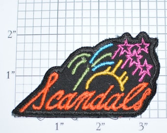 SCANDALS Vintage Sew-On Embroidered Patch Shirt Patch Jacket Patch Hat Patch Vest Patch Backpack Patch Clothing Patch e22a