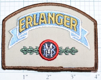 Erlanger Beer RARE Iron-on Authentic Vintage Patch Embroidered Patch Collectible Memorabilia Breweriana Jacket Patch Hat Patch Brewer e20a